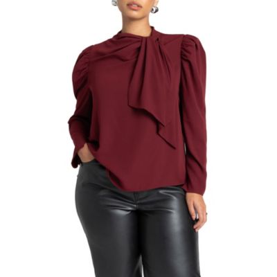 Women's Drape Front Blouse