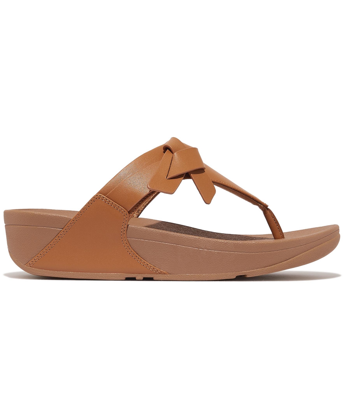 FitFlop Women's Lulu Folded Knot Leather Toe-Post Sandals