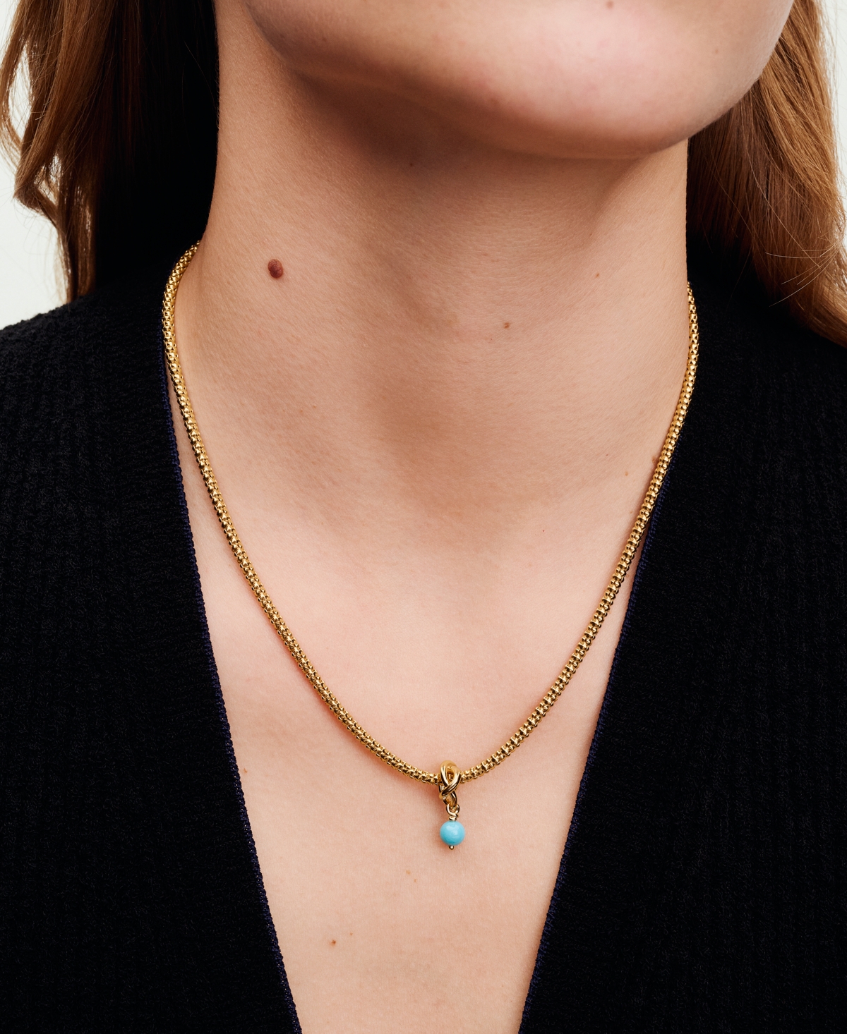 Pandora 14k Gold-plated Turquoise Blue Eternity Circle Dangle Charm In True Red