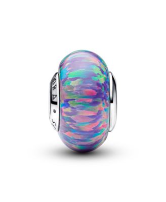 Sterling Silver Opalescent Purple Charm
