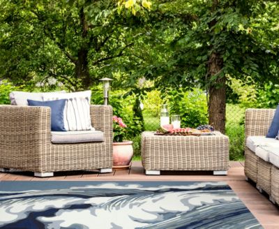 Capri Wave 7'6"x9'6" Area Rug