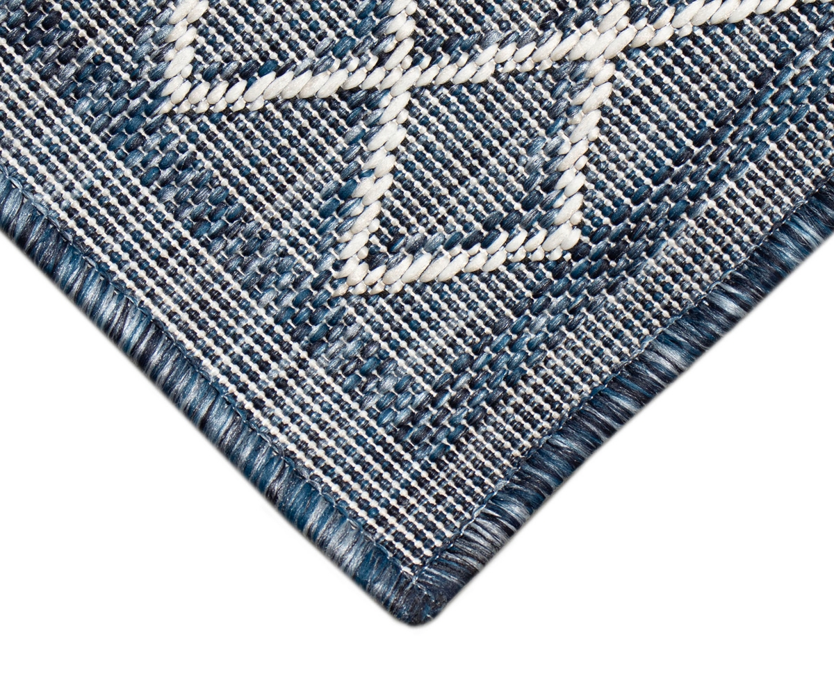 Liora Manne Carmel Diamonds 7'10"x7'10" Square Area Rug In Navy