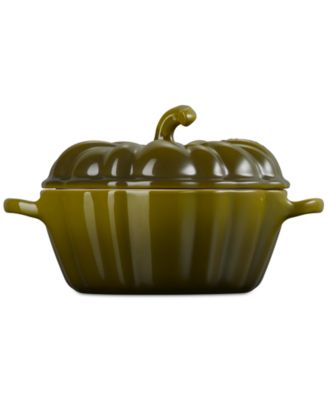 Stoneware Figural 12-Oz. Pumpkin Petite Cocotte