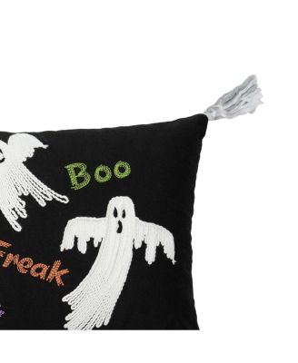 13" x 20" Boo Ghosts Embellished Halloween Throw Pillow