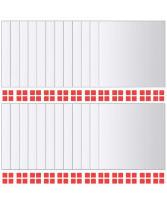 24 pcs Mirror Tiles Square Glass