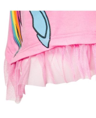 Little Girls My Pony Short Sleeve T-Shirt and Bike Shorts Set