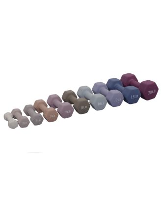 Neoprene Dumbbells - Earth Tones - Full Set