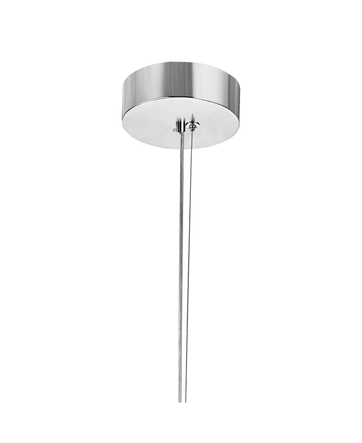 Cwi Lighting 18" Metal Colette Led Chandelier In Chrome
