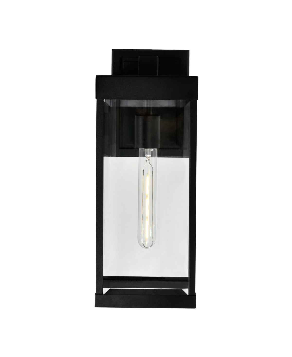 Shop Cwi Lighting 21" Metal Windsor 1 Light Outdoor Wall Light In Black