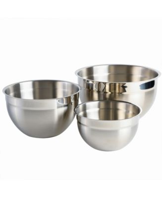 3 Piece Stainless Steel Mixing Bowl Set