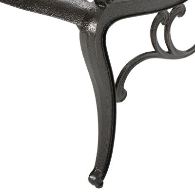 Streamdale Elegant Dining Chairs with Aluminum and Floral Accents
