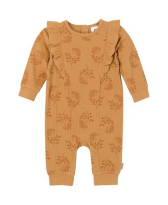 Baby Girls Ruffled Long Sleeve Romper