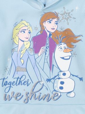 Girls Elsa Princess Anna Olaf Hoodie and Leggings Outfit Set