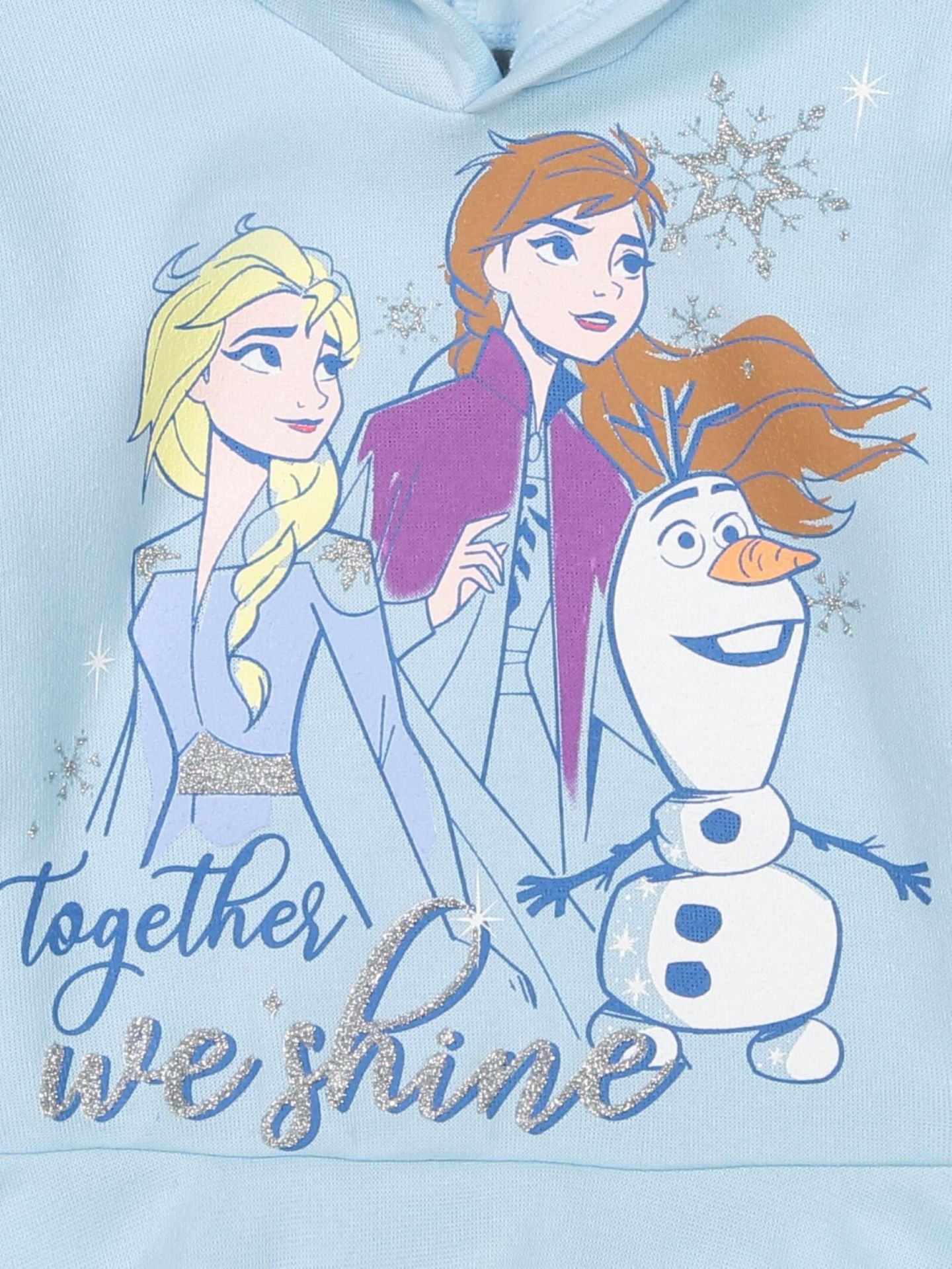 Детский комплект Frozen: худи и брюки для девочек, цвет: Сиреневый синий — фото 9