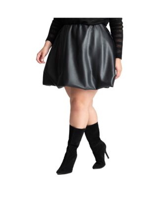 Eloquii faux leather skirt hotsell