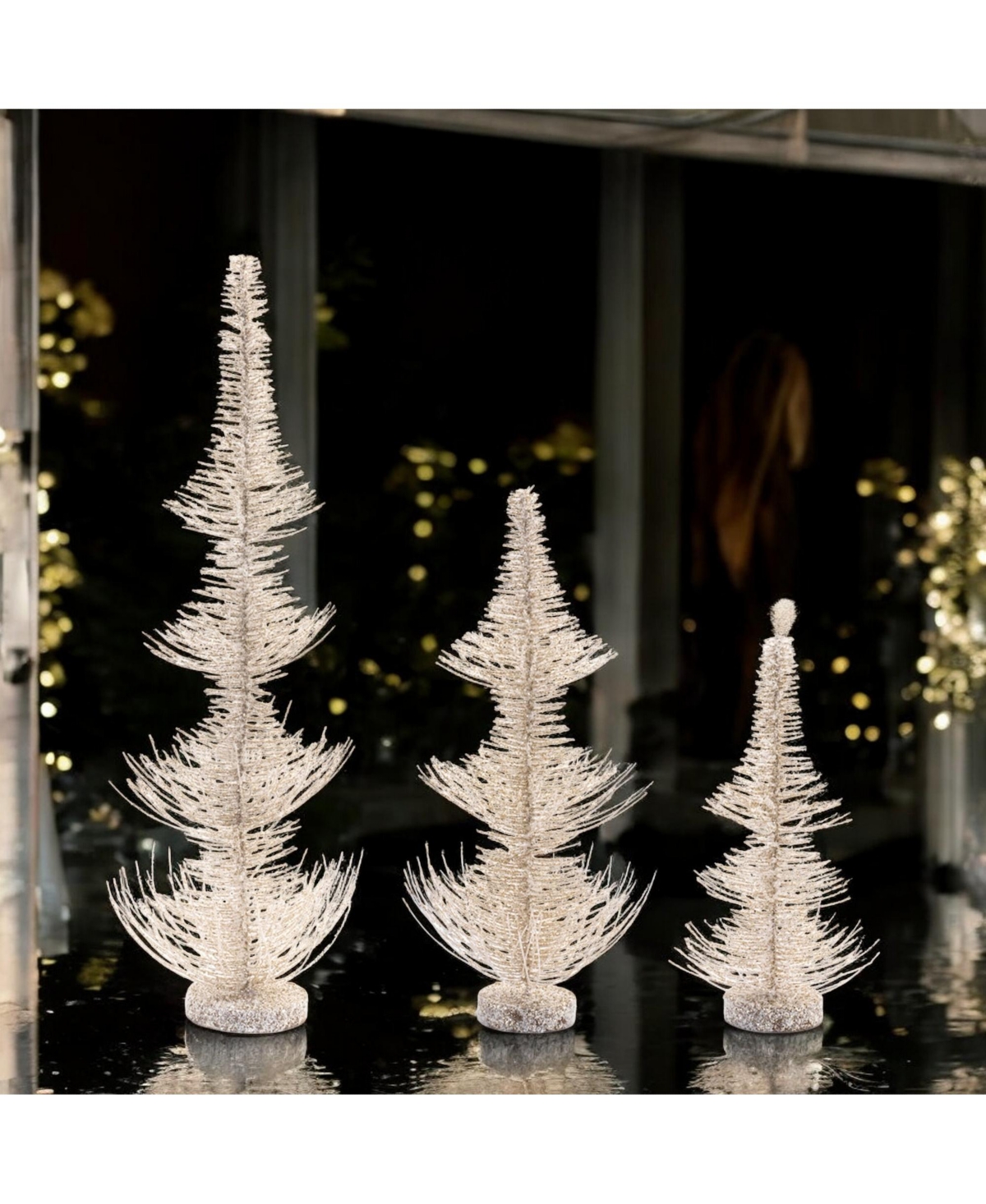 Set of 3 Decorative Trees – Elegant Accents for Home and Holiday Decor