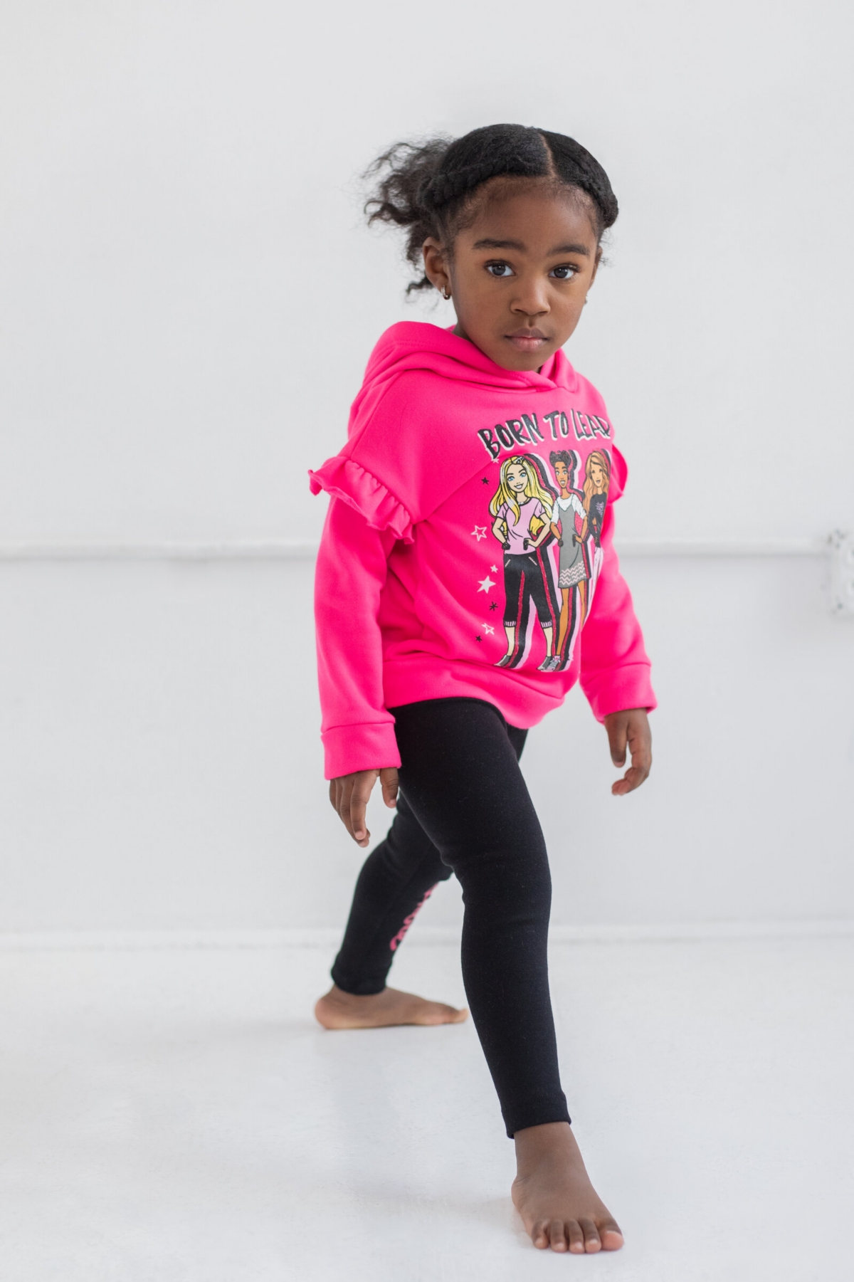 Barbie Toddler Girls Fleece Hoodie and Leggings Outfit Set to (2T - 18-20)