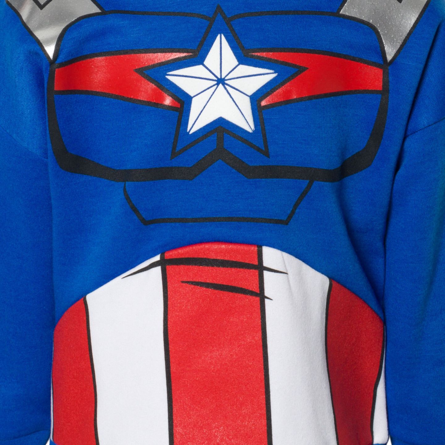 Комплекты Avengers Marvel Spider-Man Fleece Athletic Pullover Hoodie and Pants Outfit Set для мальчиков, цвет: Captain America — фото 2