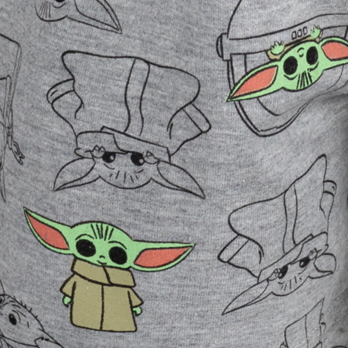 Starwars Toddler Boys Star Wars The Mandalorian The T-Shirt and French Terry Shorts Outfit Set to