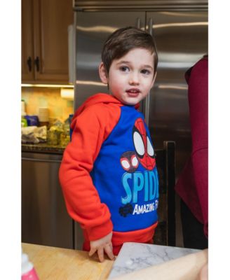 Toddler Boys Marvel Fleece Pullover Hoodie and Pants Outfit Set