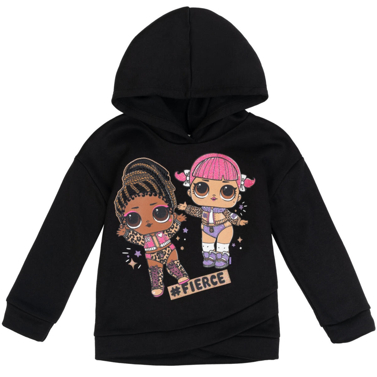 L.o.l. Surprise! Girls Roller Sk8er Daring Diva Diva Pullover Fleece Hoodie and Leggings Outfit Set to -/ gold