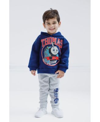 Toddler Boys Thomas the Train Fleece Pullover Hoodie and Pants Outfit Set