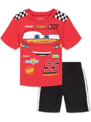Toddler Boys (2T-4T) Racing 2-Piece T-Shirt and Shorts Set