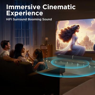 Sound Bar for TV Bluetooth Speakers with ARC/Optical/AUX Connection