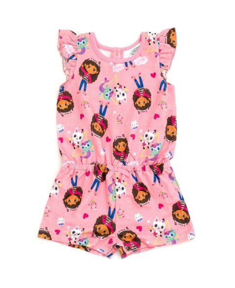 Комбинезон Gabby's Dollhouse French Terry Sleeveless для девочек, цвет: Розовый