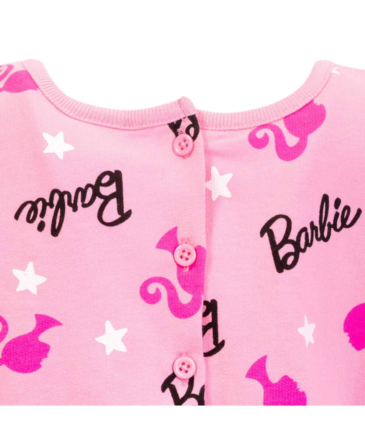 Barbie Toddler Girls French Terry Sleeveless Romper to