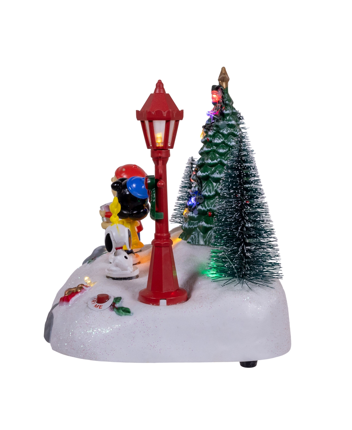 Kurt Adler Peanuts Battery-operated Lighted Musical Carolers Table Piece In Multicolored