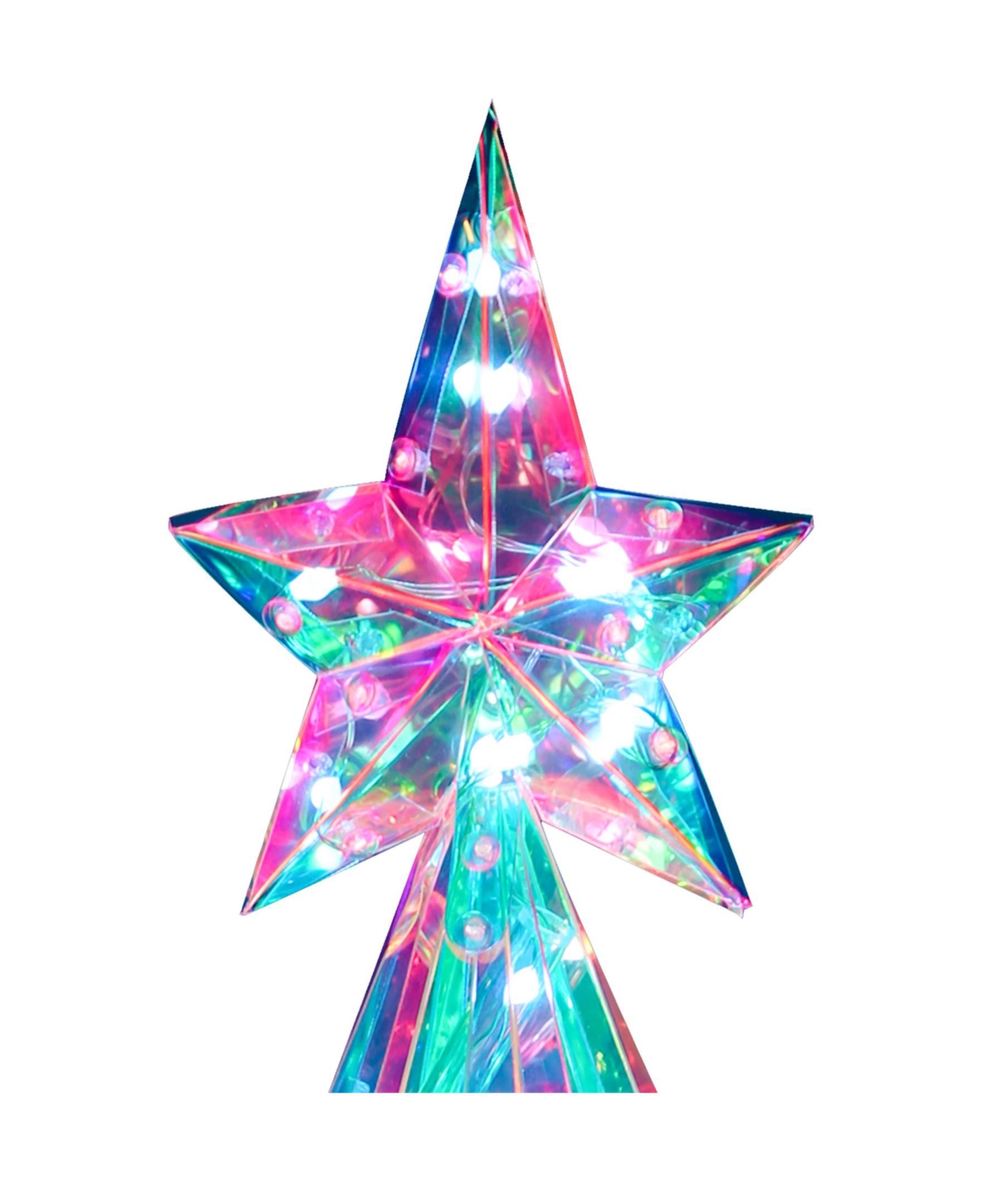 Kurt Adler 20-inch Pre-lit Multifunction Rgb Led Smart Holographic Christmas Tree In Multicolored