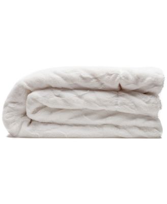 Premium Wolf Faux Fur Throw Blanket - Soft, Fuzzy Sherpa & Minky Throw Blanket - For Bed or Couch - 60" x 70” - Chocolate