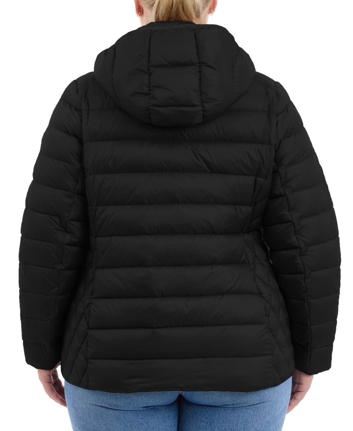 Michael Michael Kors Plus Size Hooded Packable Down Puffer Coat, Created for Macy's