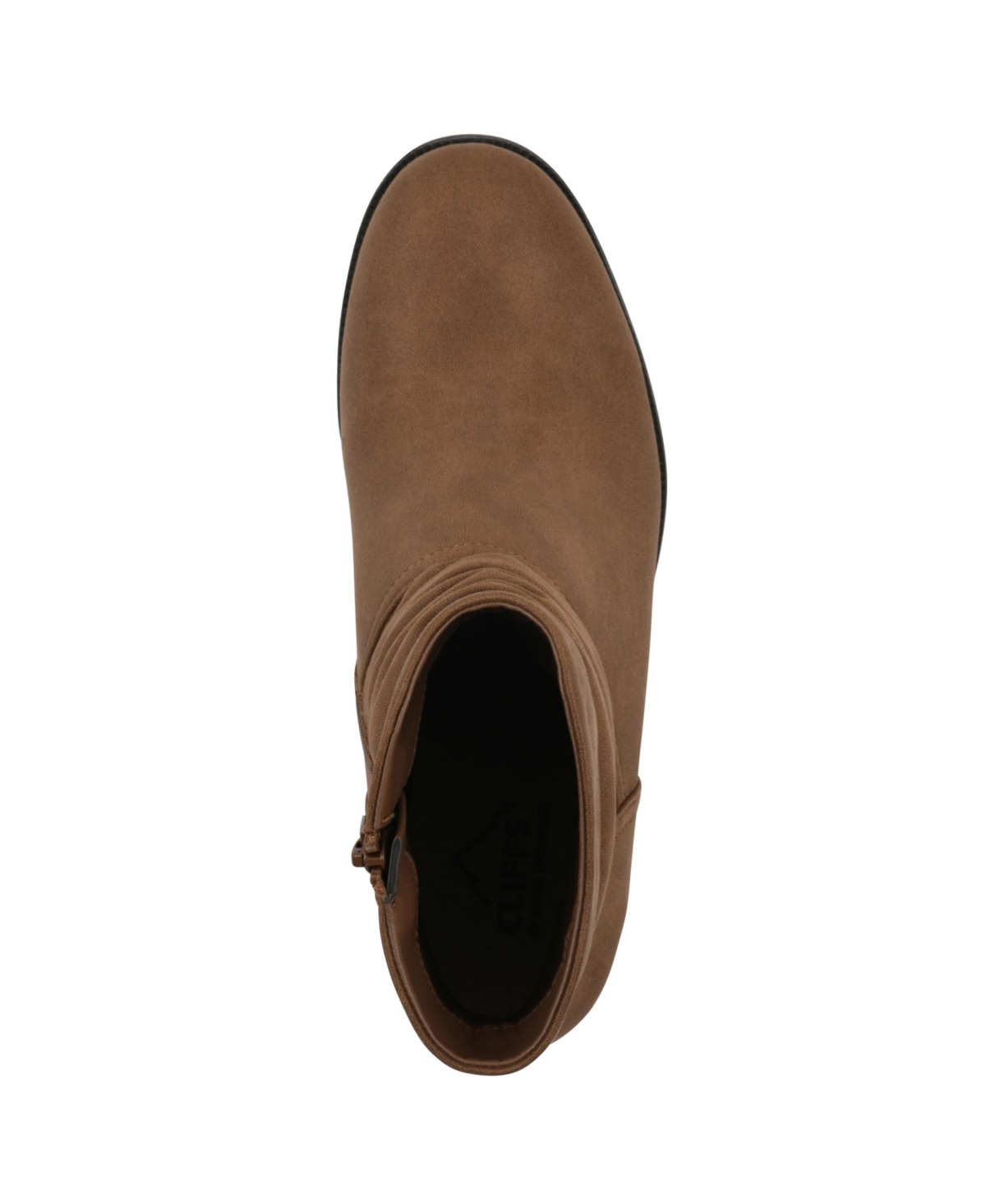 Cliffs By White Mountain Durbon Scrunch Boot In Light Brown Fabric