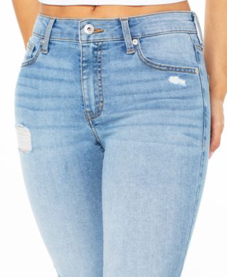 Juniors' Curvy Distressed Skinny Ankle Jeans 