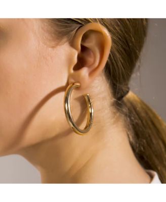 Bold and Beautiful Gold-Plated Hoops