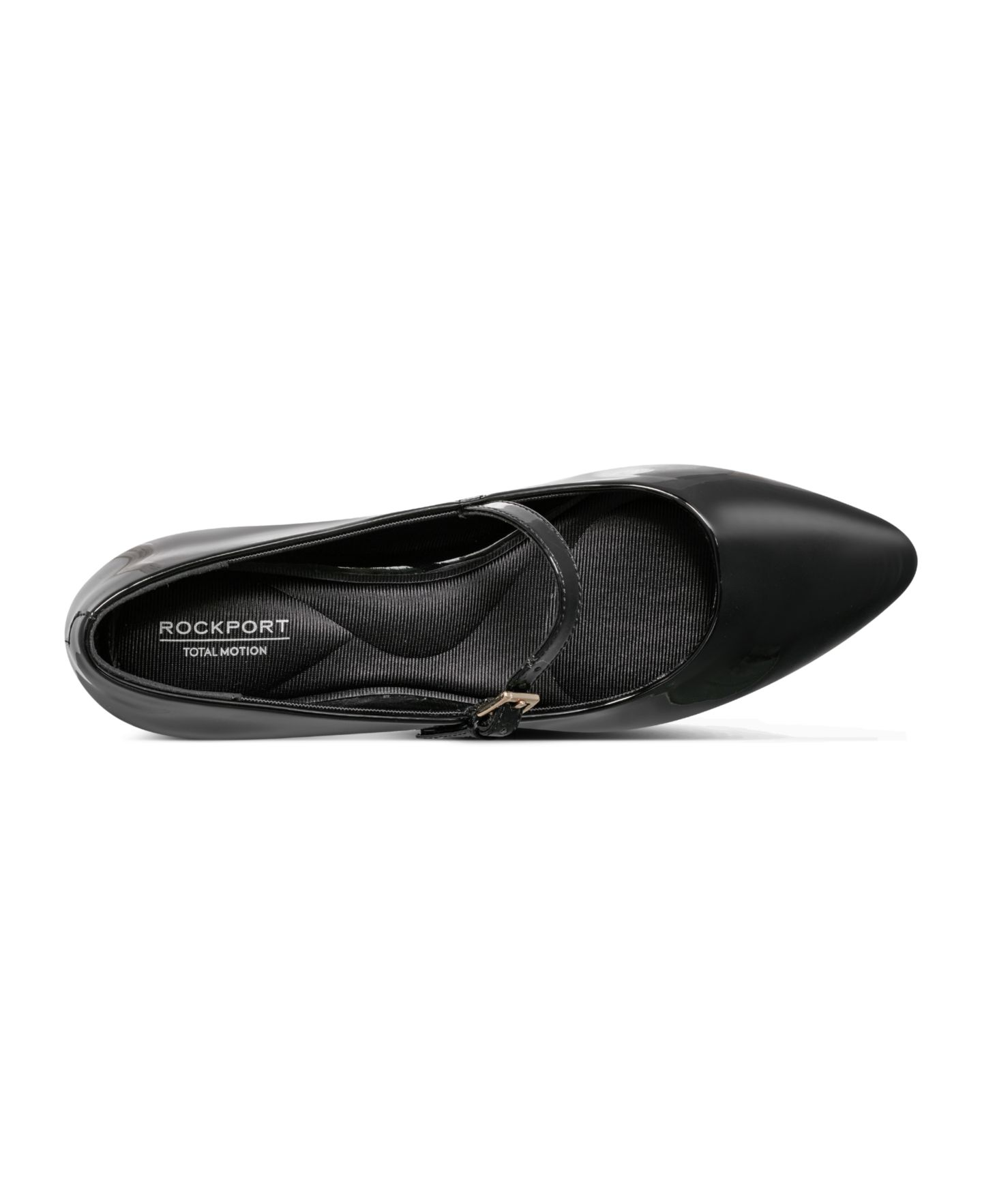 Женские балетки Rockport Taren Total Motion Mary Jane Flats, цвет: Чёрный лаковый — фото 4