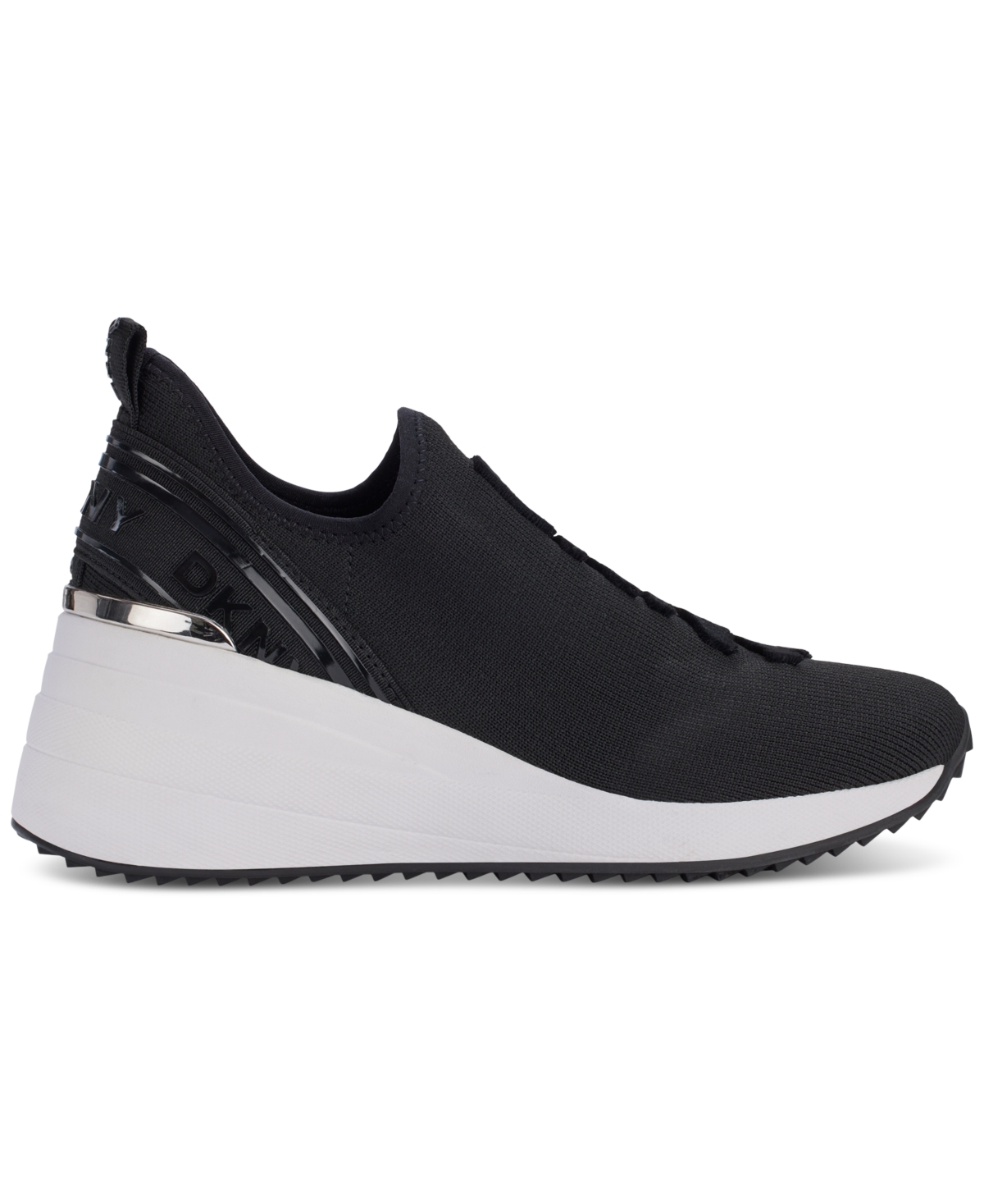 Shop Dkny Women's Keeva Wedge Sneakers In Ash