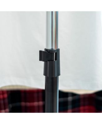 USA Adjustable Double Rod Clothes Rack, Garment Rack, Clothing Rack with Wheels