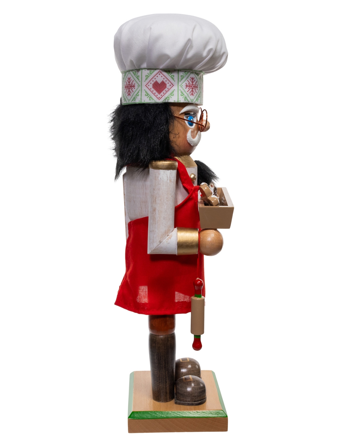 Kurt Adler 15-inch Wooden Chef Nutcracker In Red