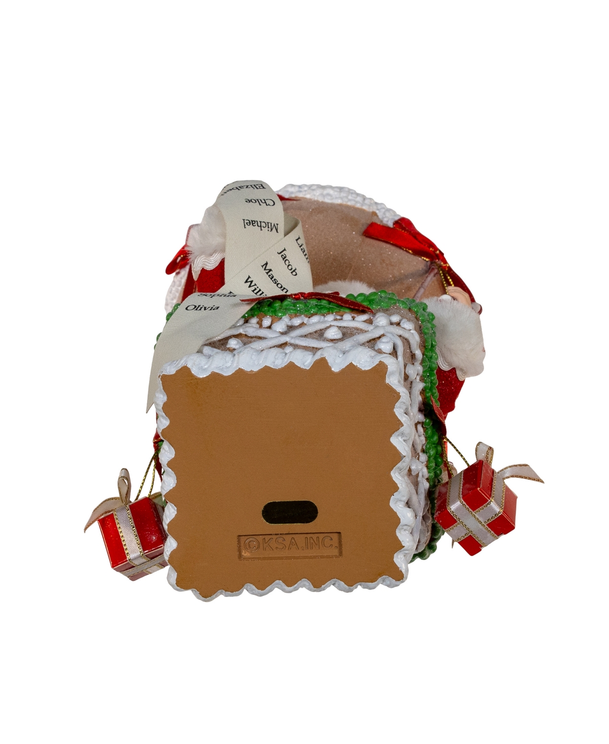 Kurt Adler 12-inch Fabriche Hot Air Balloon Santa In Brown