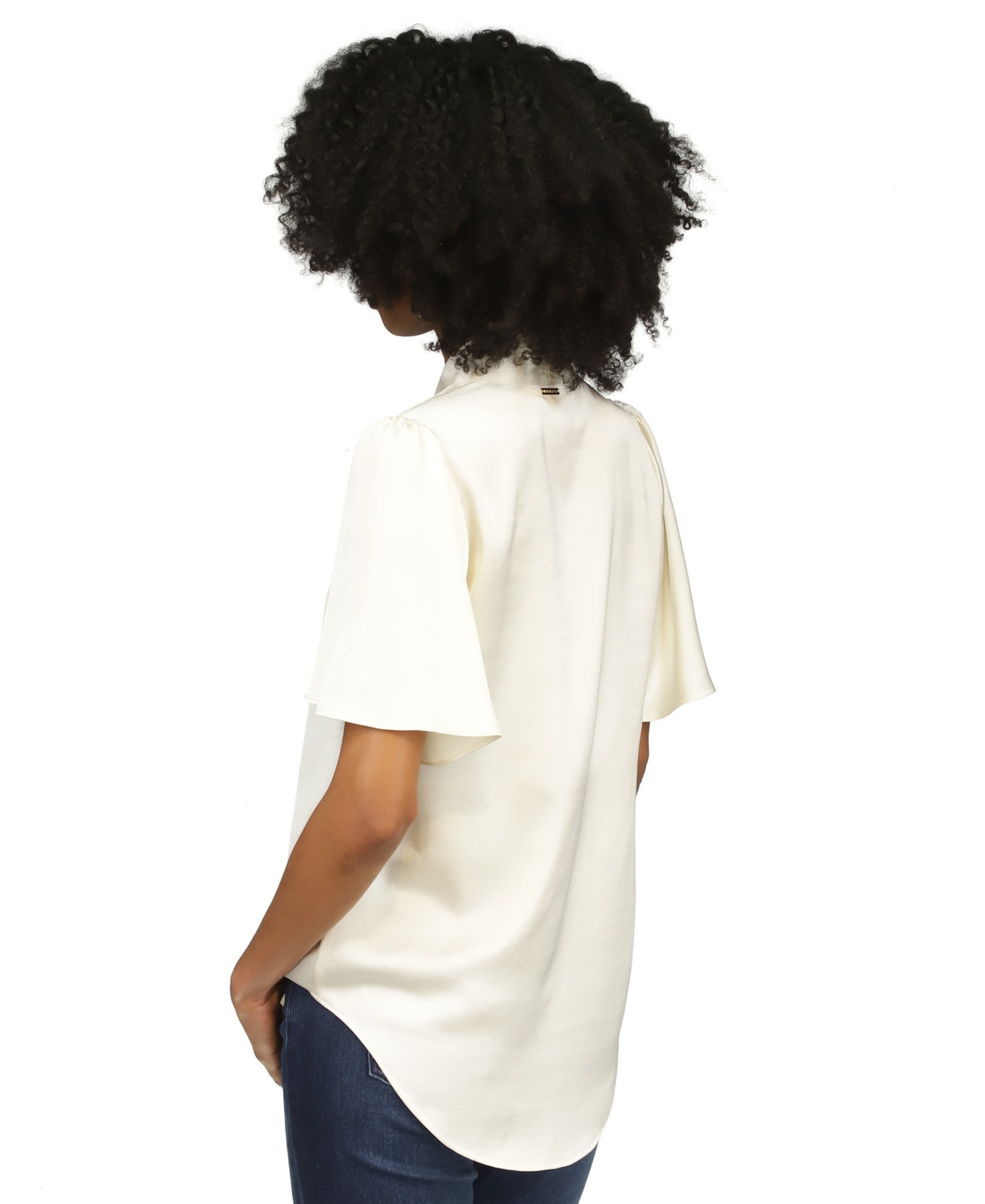 Michael Michael Kors Women's Satin V-Neck Top