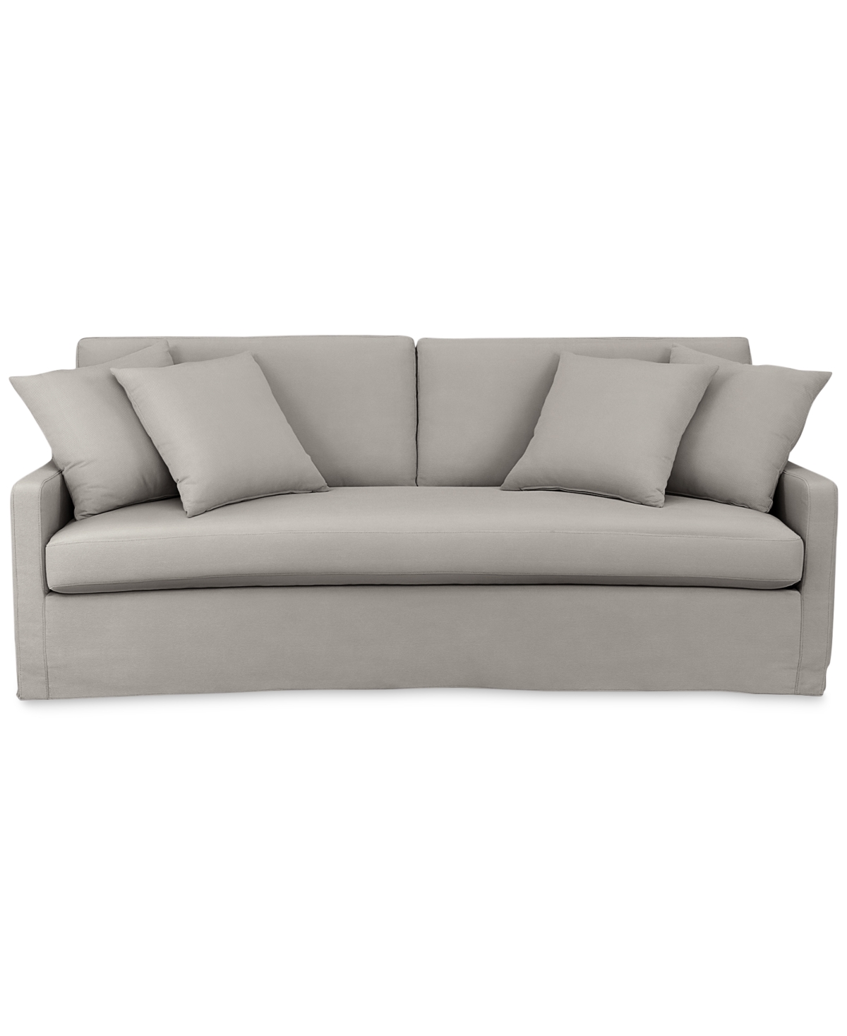 Macy's Keiffer 90" Fabric Sofa, Created For  In Lily Fog