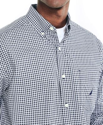 Men's Classic-Fit Gingham Plaid Button-Down Shirt
