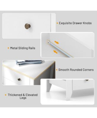 3 Drawer Dresser Chest of Drawers Bedside Table For Bedroom