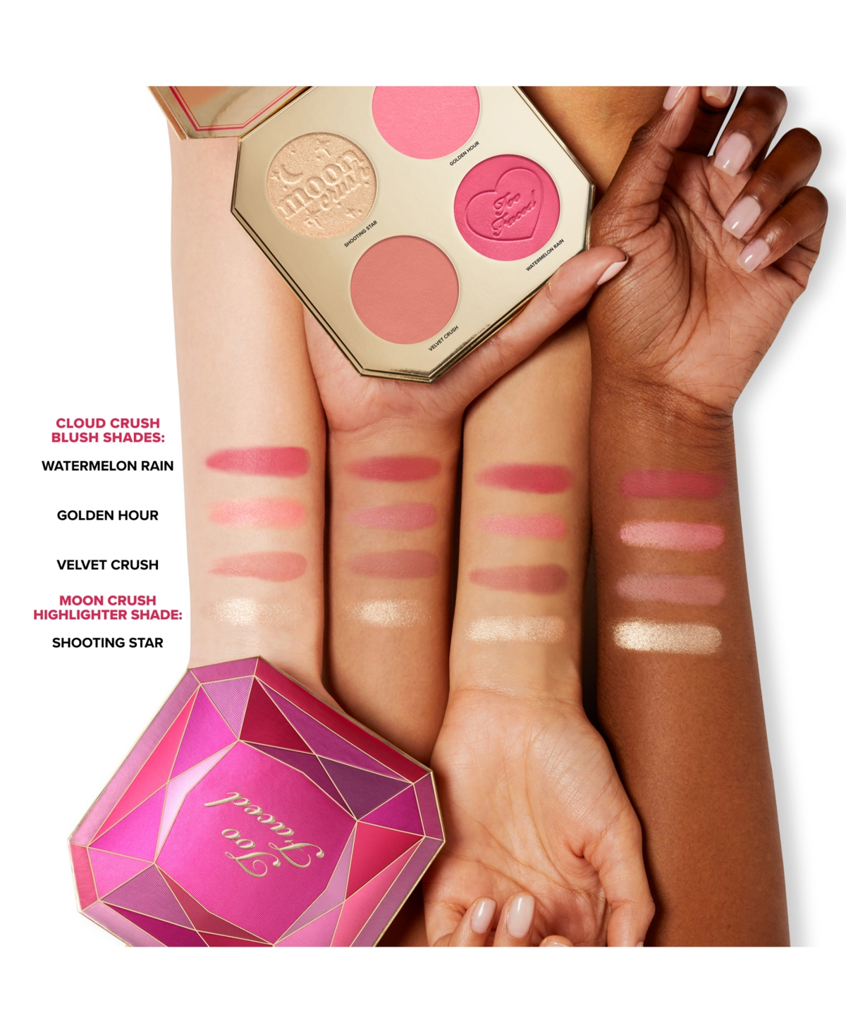 Too Faced Jewel Crush Blush & Highlighter Palette In No Color