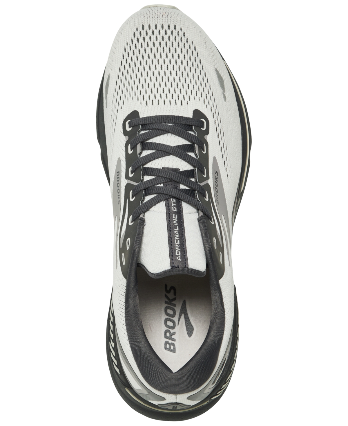 Brooks Men's Adrenaline Gts 23 Wide-Width Running Sneakers from Finish Line - Ebony, Alloy