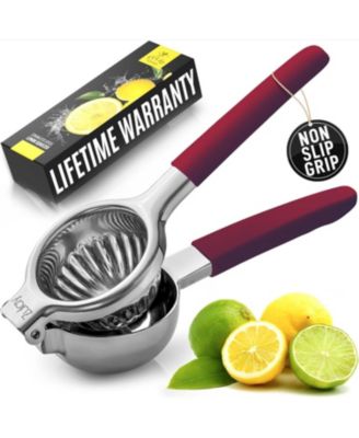 Stainless Steel Lemon Squeezer – Heavy Duty, Solid Metal Bowl, Easy to Use