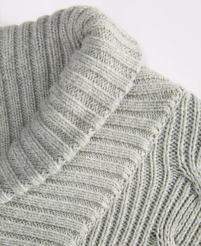 Men's Chunky Shawl Collar Sweater - thumbnail 8